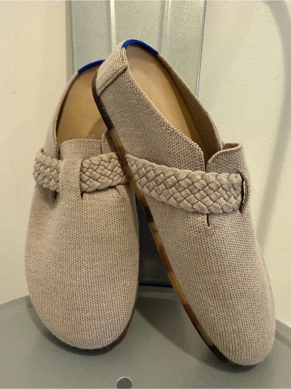 Rothy’s Braided Wool Blend Clog in Dove